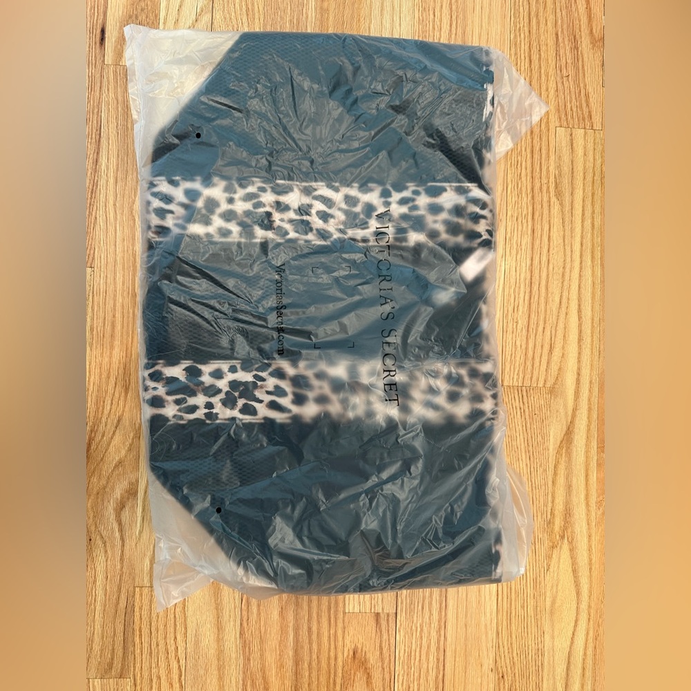Victoria’s Secret Black Leopard Mesh Tote Bag